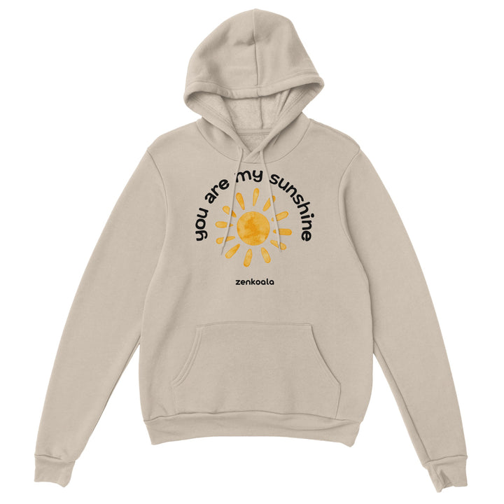 You Are My Sunshine feel-good hoodie in sand, Zen Koala Australia