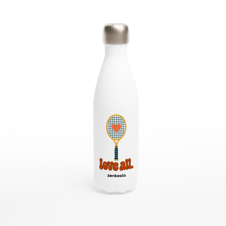 Love All feel-good water bottle: a racquet with a heart, Zen Koala Australia