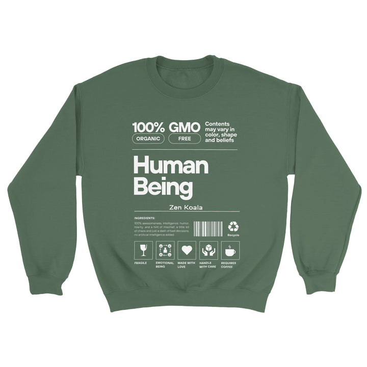 Human Being feel-good sweatshirt — Zen Koala Australia