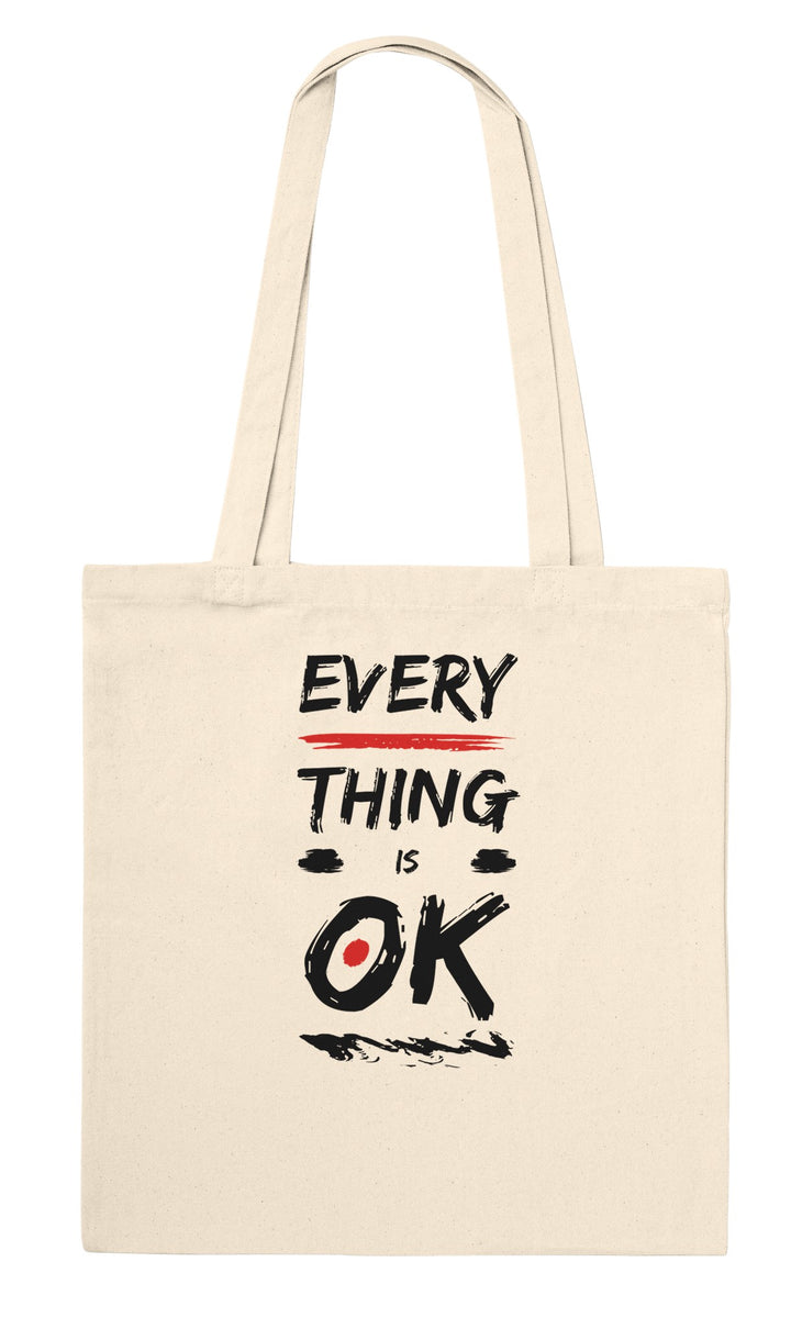 Everything is OK feel-good tote bag in natural, Zen Koala Australia