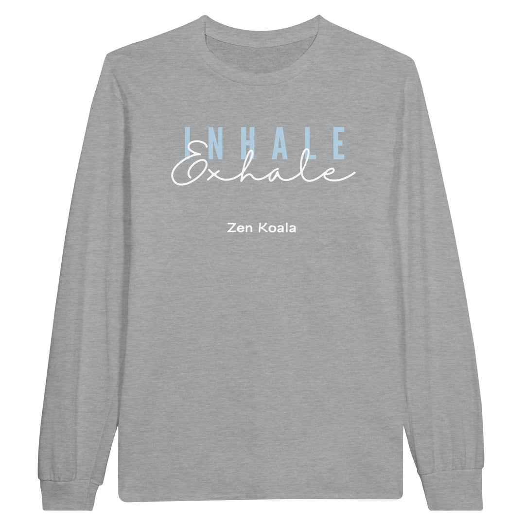 Exhale feel-good long sleeve tee — Zen Koala Australia