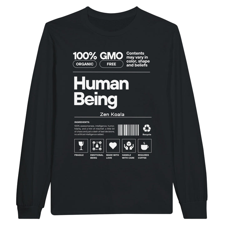 Human Being feel-good long sleeve tee — Zen Koala Australia