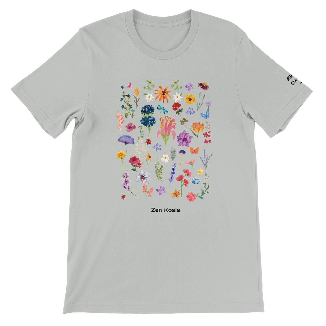 Stay Wild feel-good t-shirt in silver — Zen Koala Australia