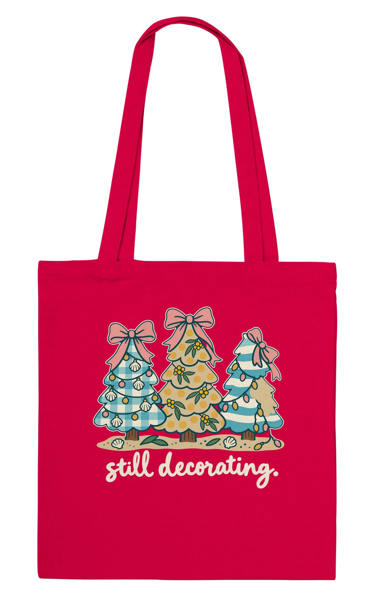 Still Decorating feel-good tote bag in red, Zen Koala Australia