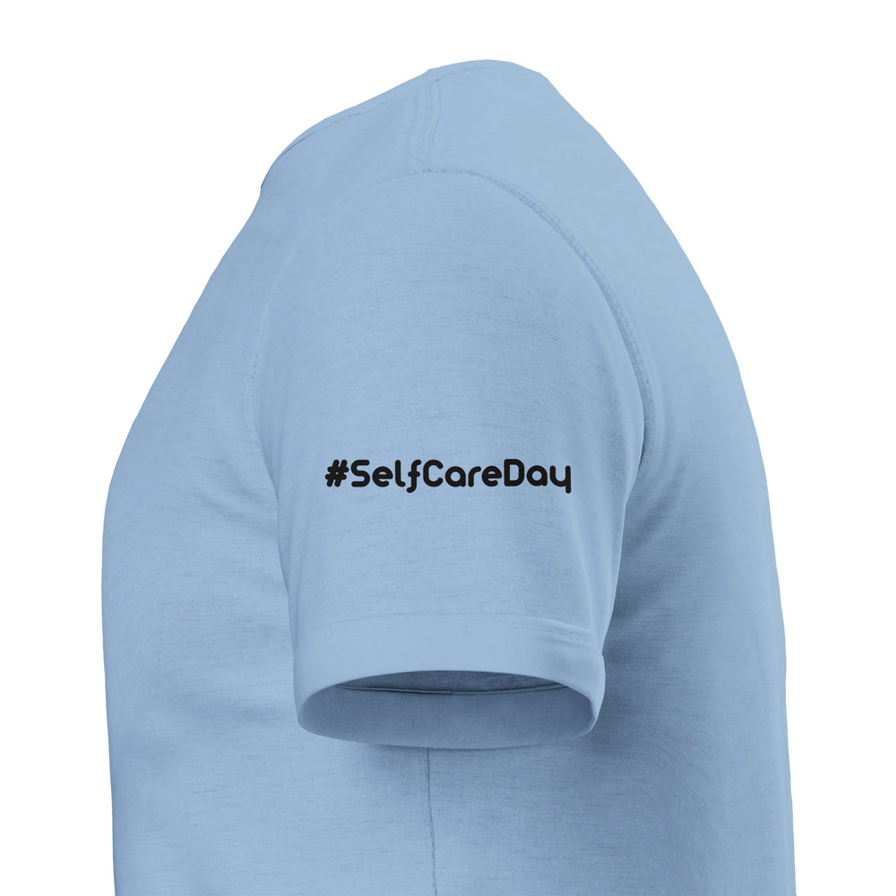 Sleeve close-up: #SelfCareDay — Zen Koala Australia feel-good clothing