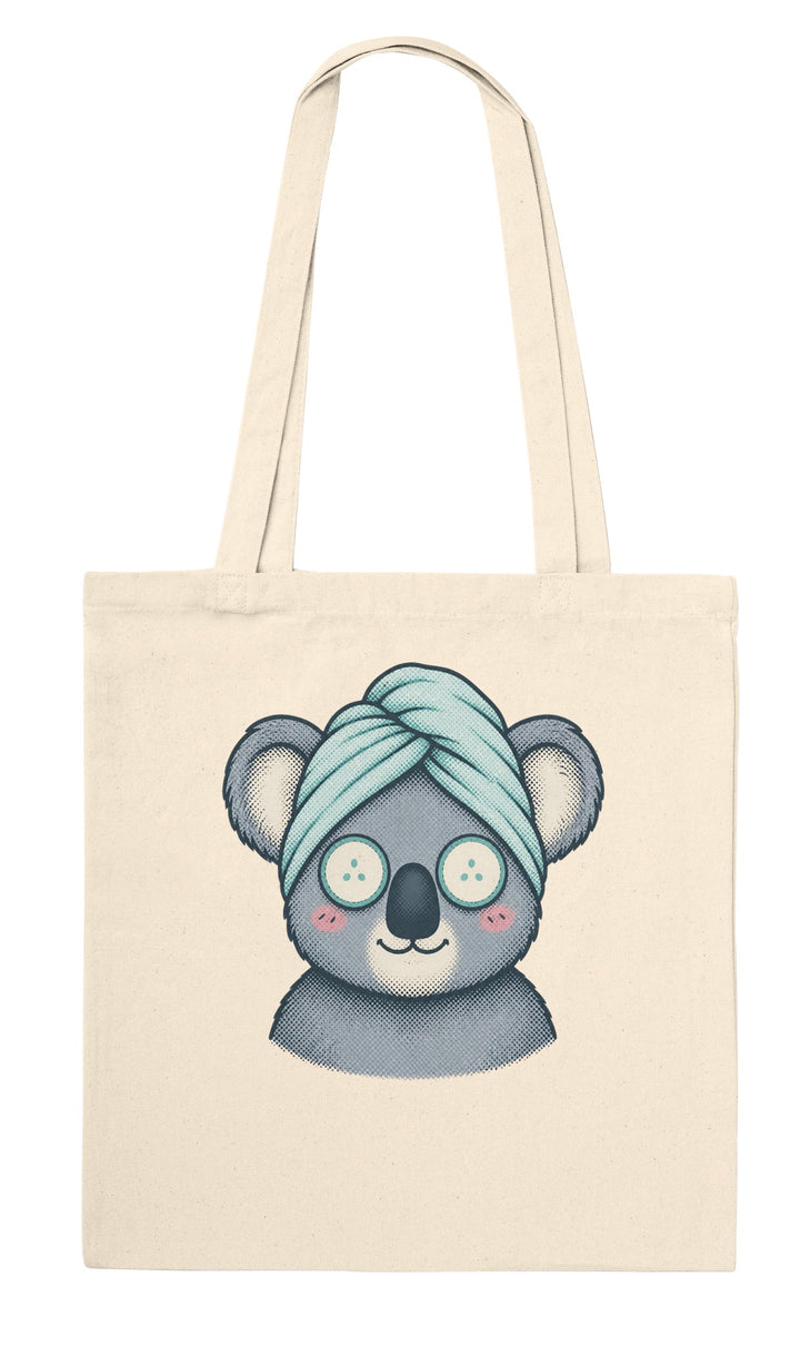Koala Spa Day feel-good tote bag in natural, Zen Koala Australia