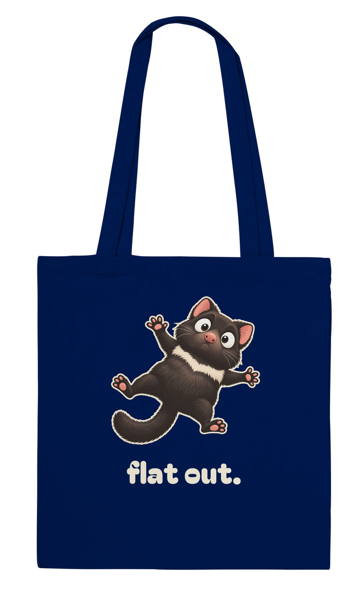 Flat Out feel-good tote bag in navy, Zen Koala Australia