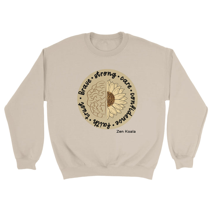 Be Brave feel-good sweatshirt — Zen Koala Australia