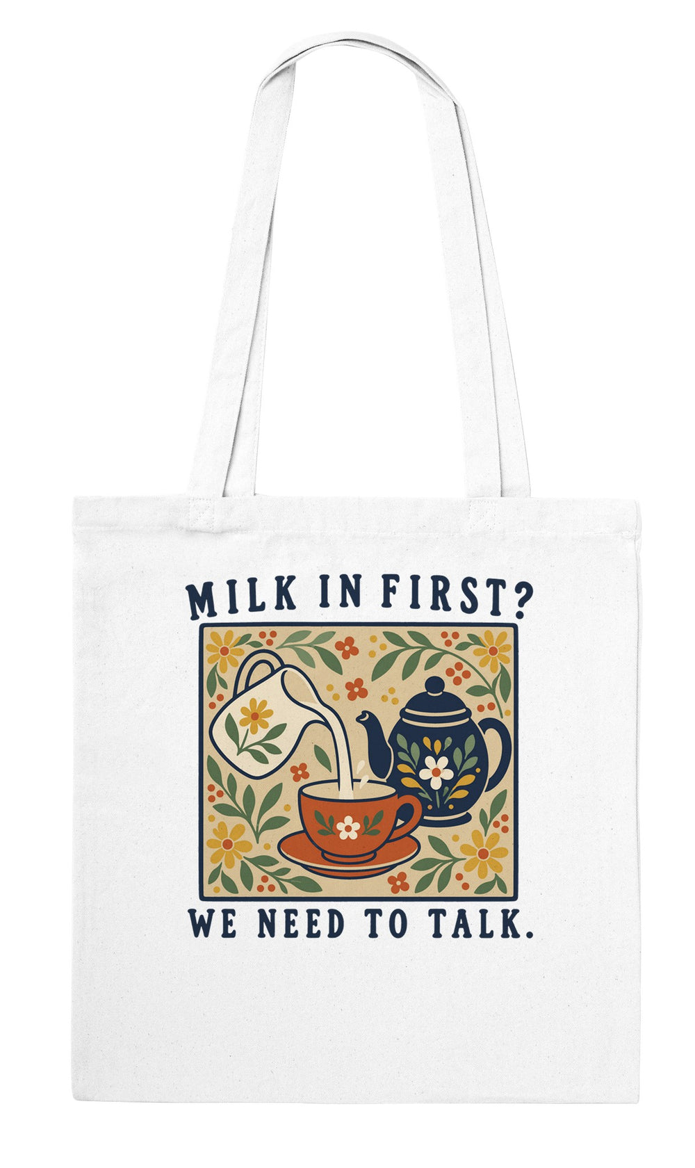 Back of the Milk in First tote bag: zenkoala.com.au, Zen Koala Australia