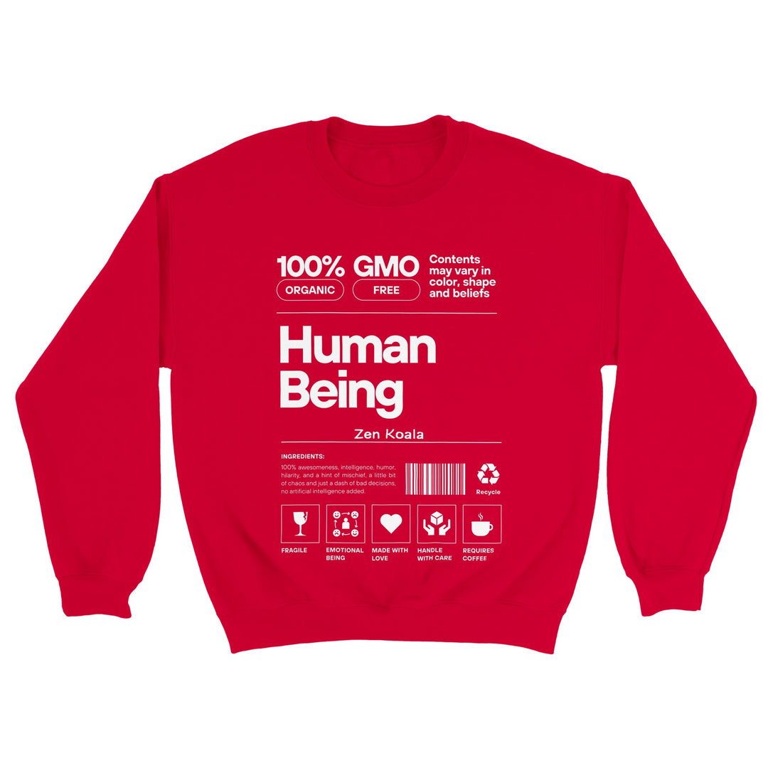 Human Being feel-good sweatshirt — Zen Koala Australia