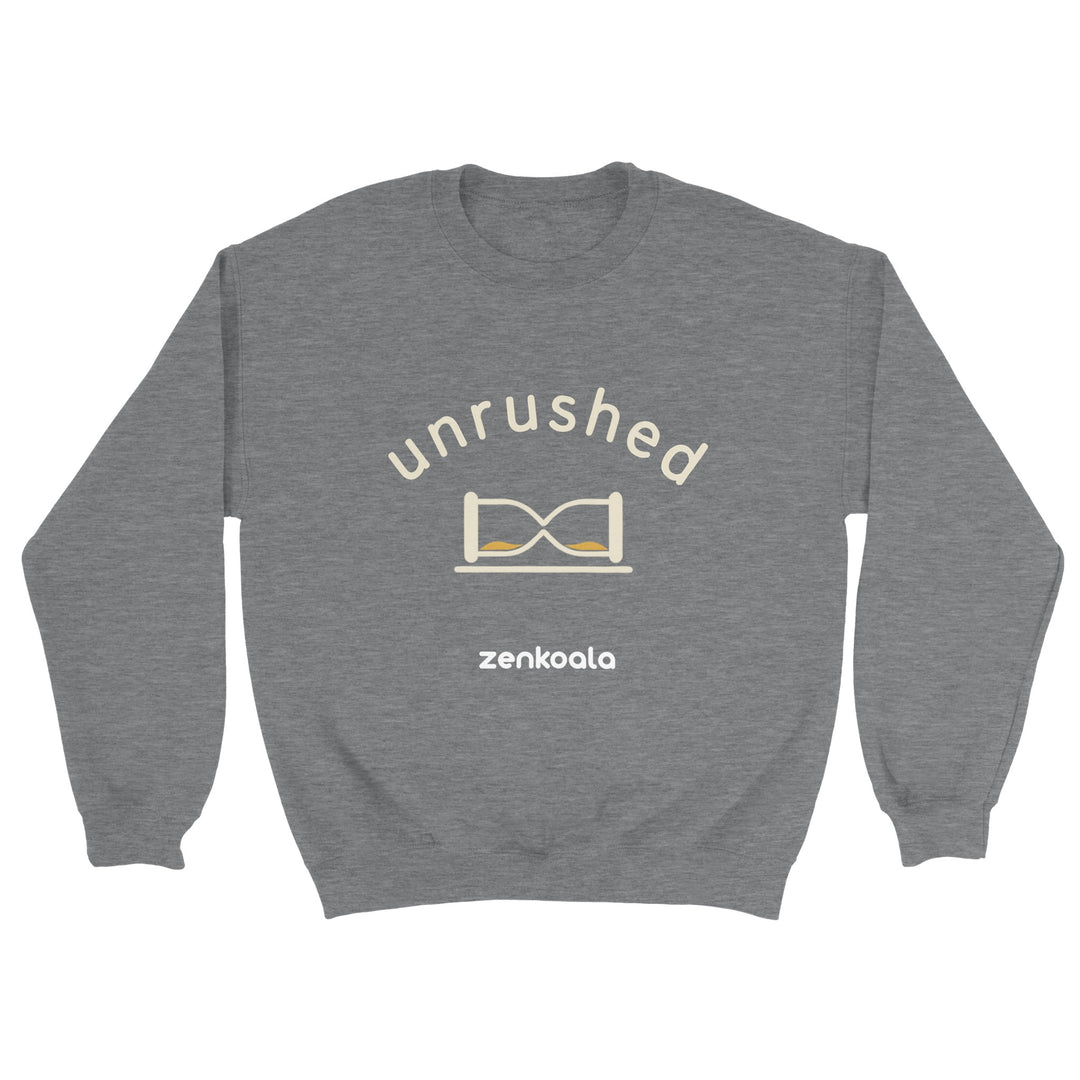 Unrushed feel-good sweatshirt in sport grey — Zen Koala Australia