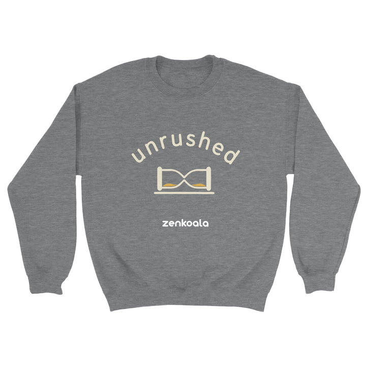 Unrushed feel-good sweatshirt in sport grey — Zen Koala Australia