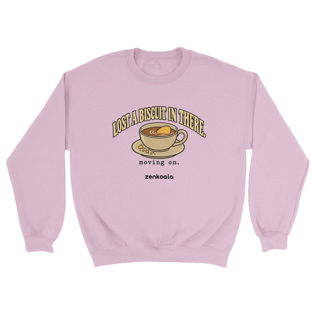 Lost a Biscuit in There feel-good sweatshirt in light pink, Zen Koala Australia
