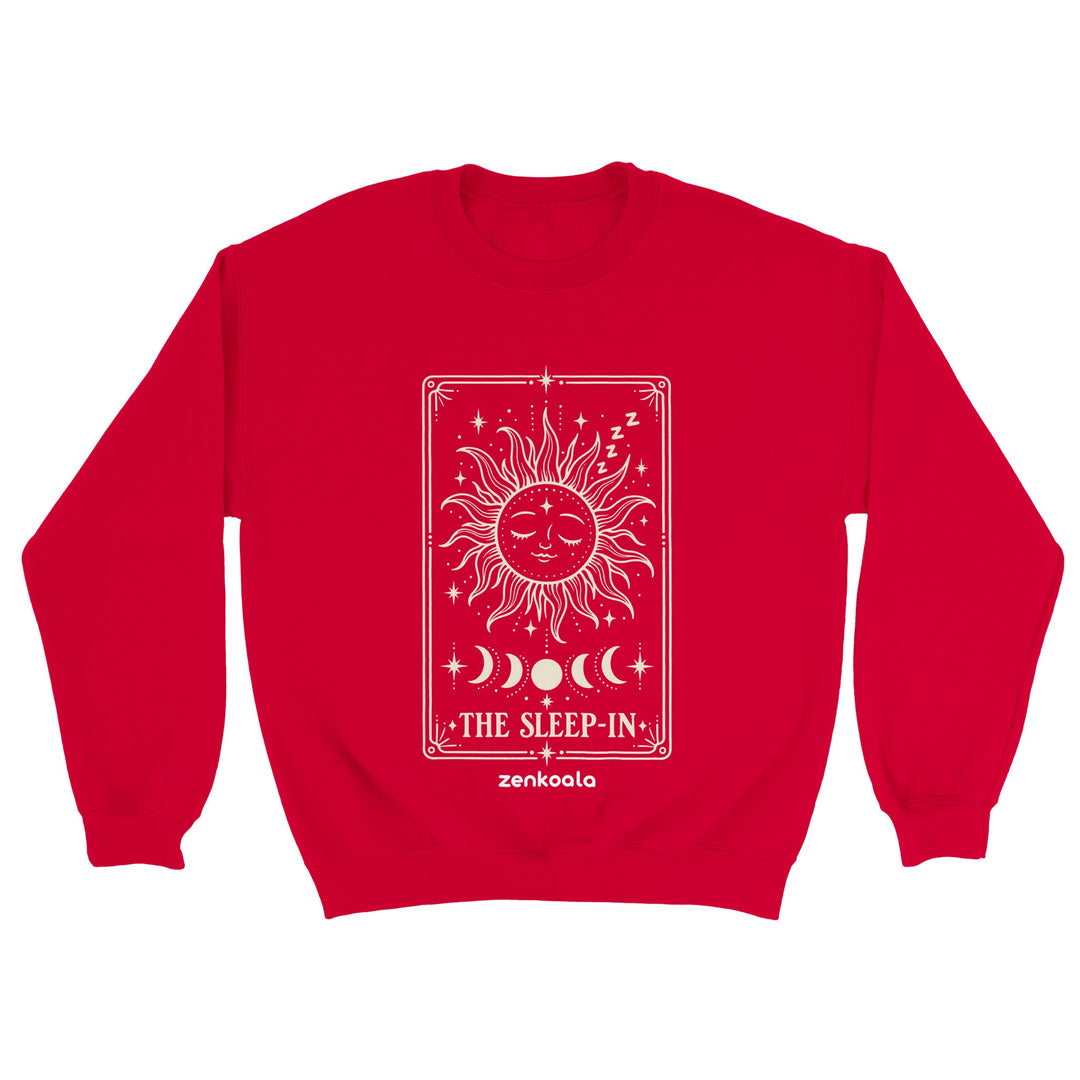 The Sleep-In feel-good sweatshirt in red, Zen Koala Australia