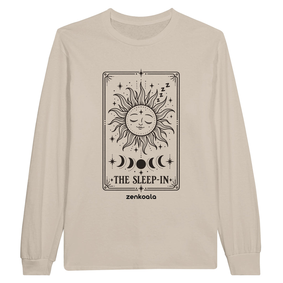 The Sleep-In feel-good long sleeve tee in sand, Zen Koala Australia