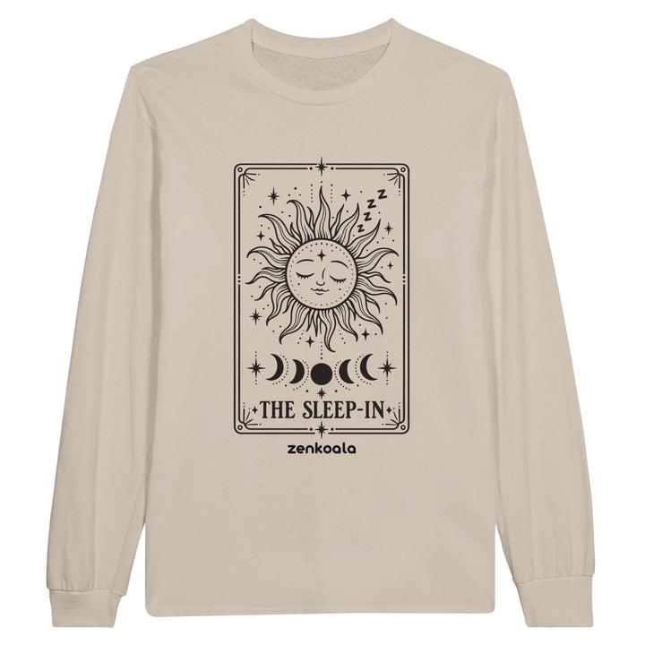 The Sleep-In feel-good long sleeve tee in sand, Zen Koala Australia