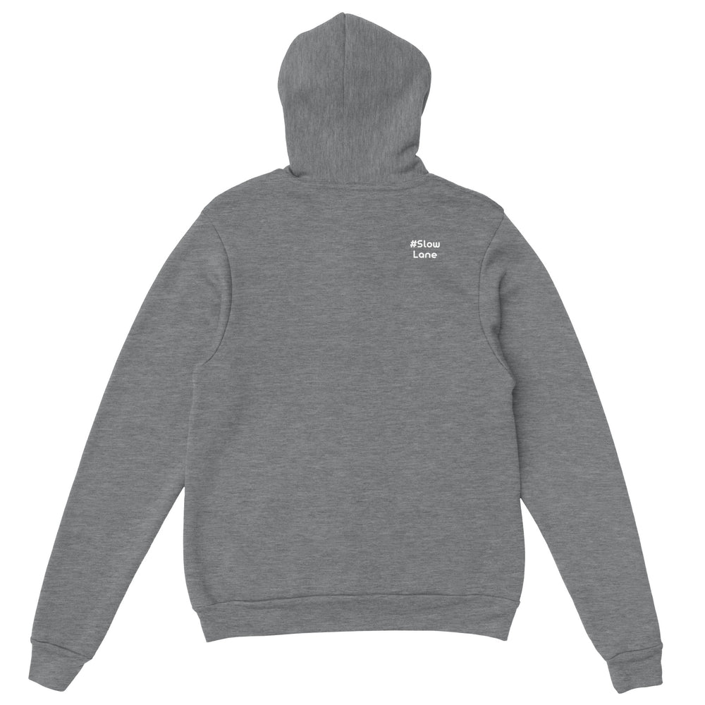 Back shoulder: #SlowLane, Zen Koala Australia feel-good clothing