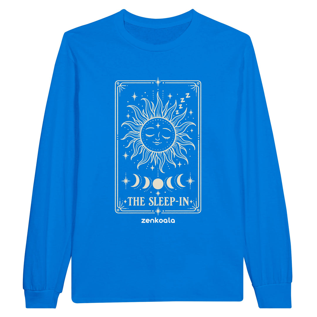 The Sleep-In feel-good long sleeve tee in royal, Zen Koala Australia