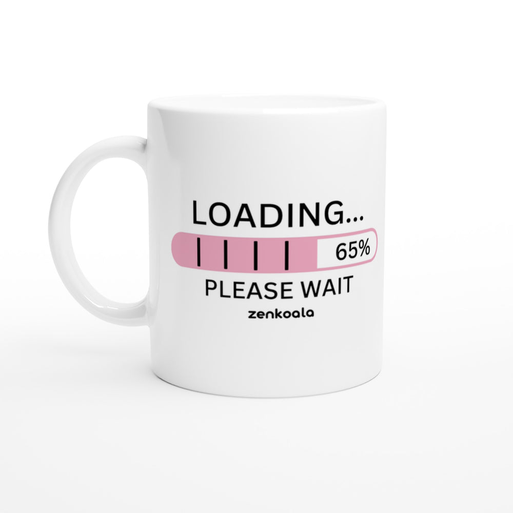 Loading mug in all white, Zen Koala Australia