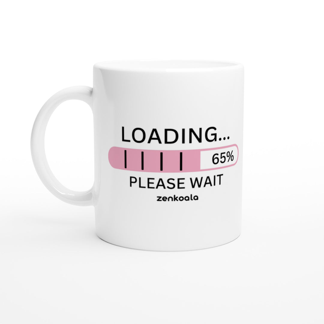 Loading mug in all white, Zen Koala Australia