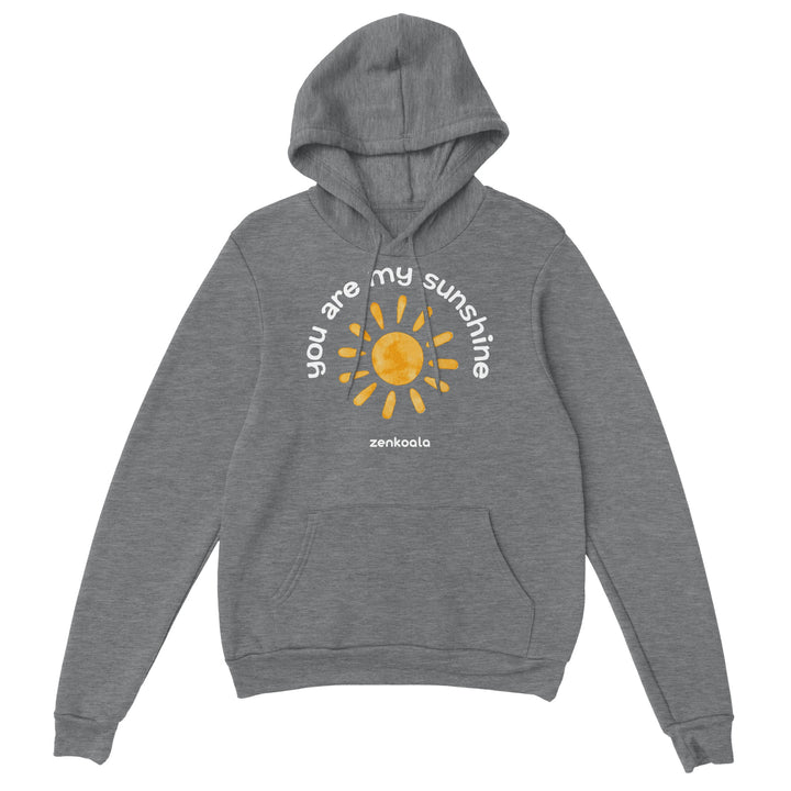 You Are My Sunshine feel-good hoodie in sport grey, Zen Koala Australia