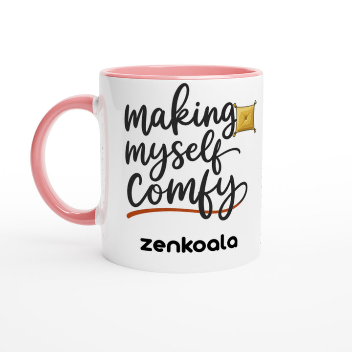 Making Myself Comfy feel-good mug, pink inside — Zen Koala Australia