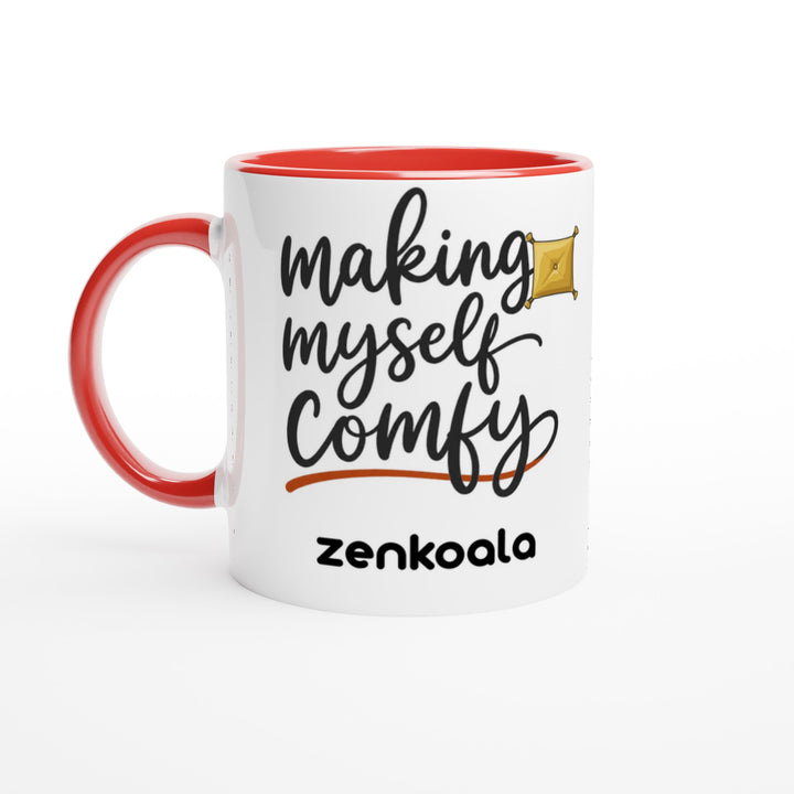 Making Myself Comfy feel-good mug, red inside — Zen Koala Australia