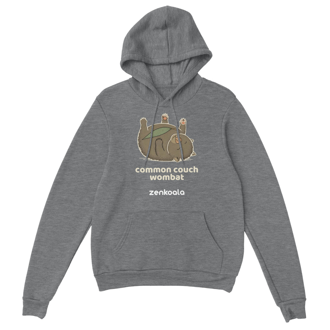 Common Couch Wombat feel-good hoodie in Sport Grey — Zen Koala Australia