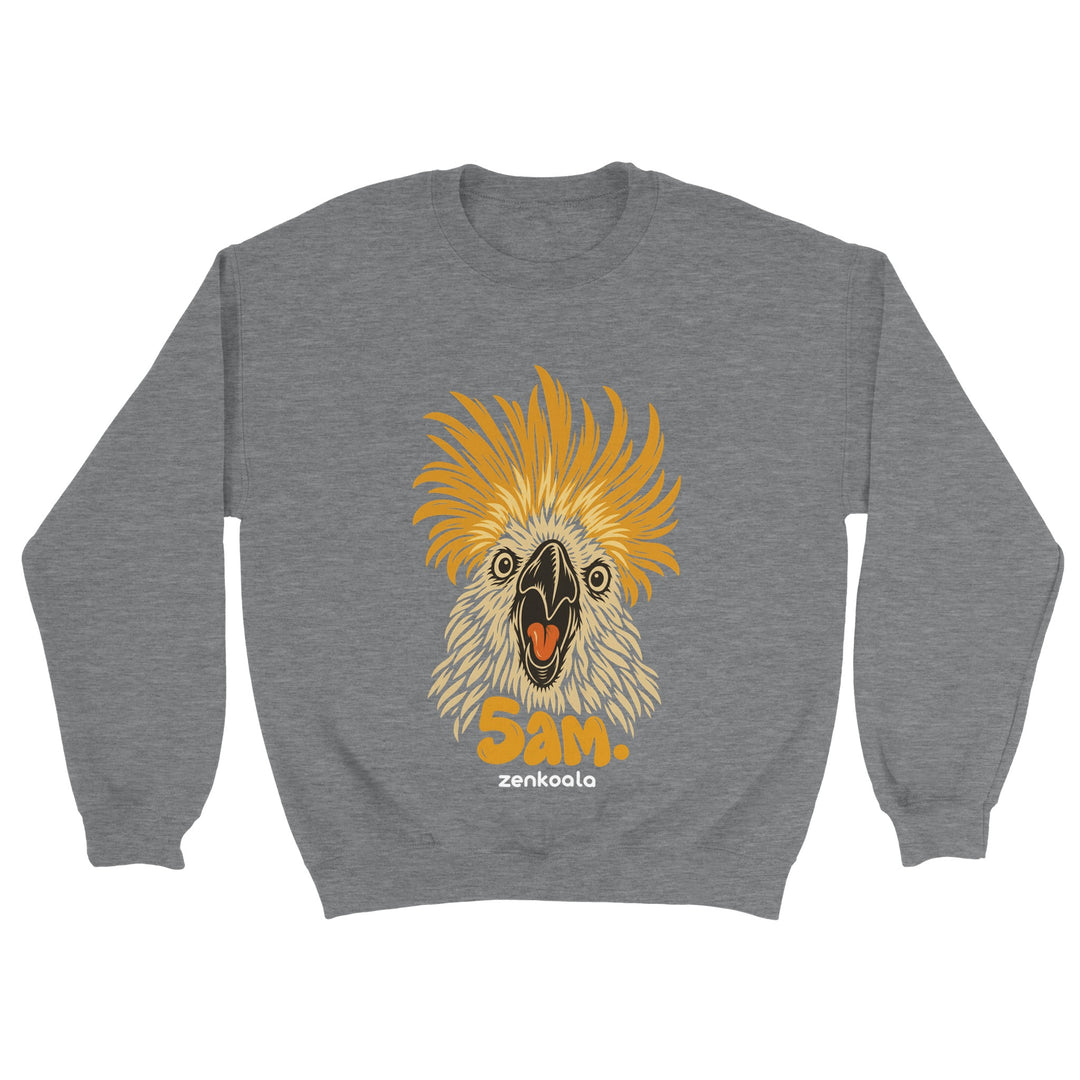 5am feel-good sweatshirt in sport grey, Zen Koala Australia