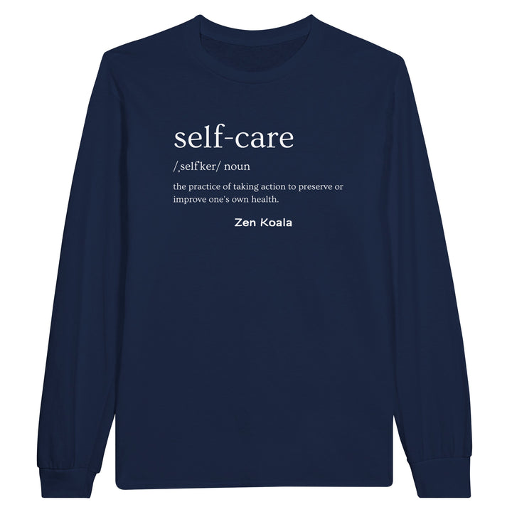 Self Care feel-good long sleeve tee — Zen Koala Australia