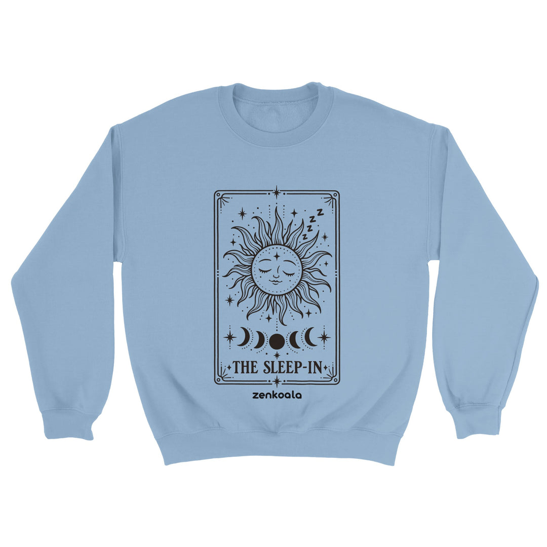 The Sleep-In feel-good sweatshirt in light blue, Zen Koala Australia