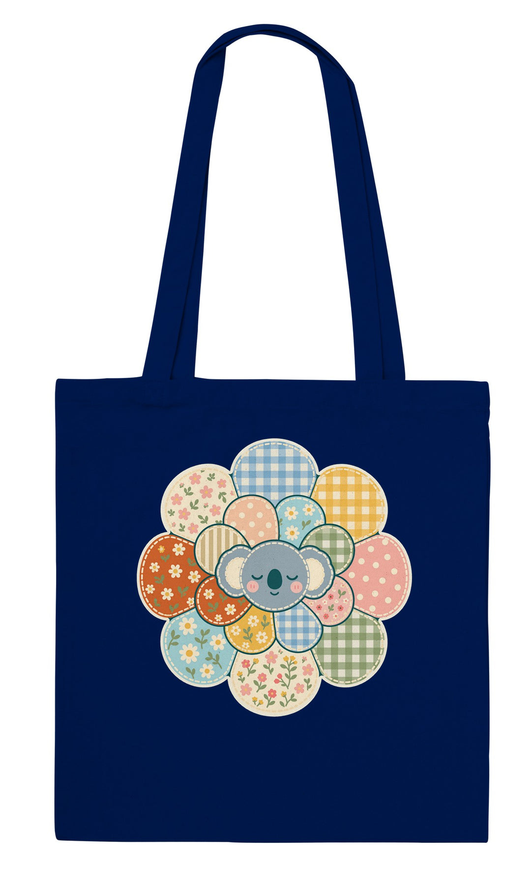Back of the Zen Mandala Flower tote bag: zenkoala.com.au, Zen Koala Australia