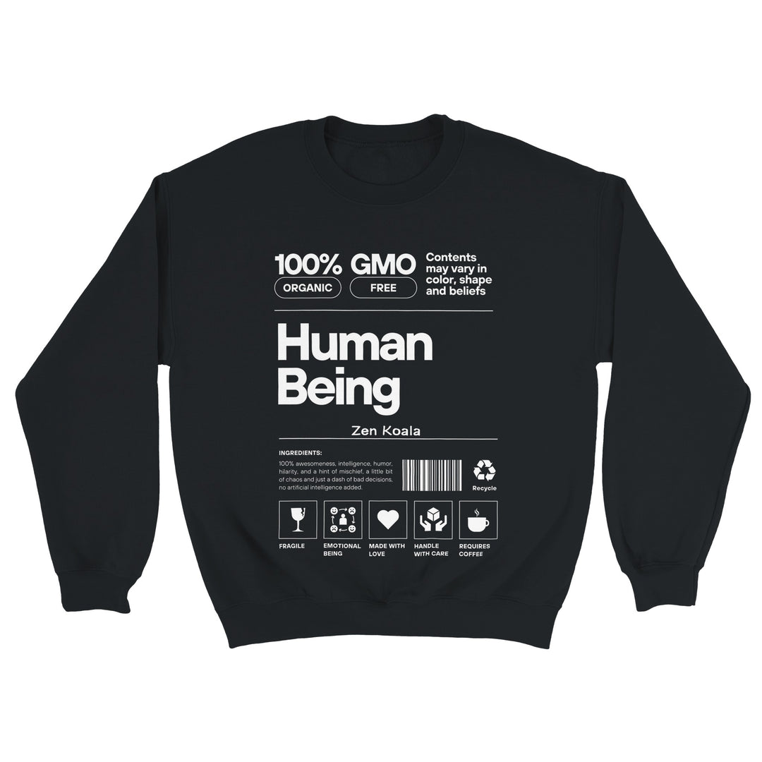 Human Being feel-good sweatshirt — Zen Koala Australia