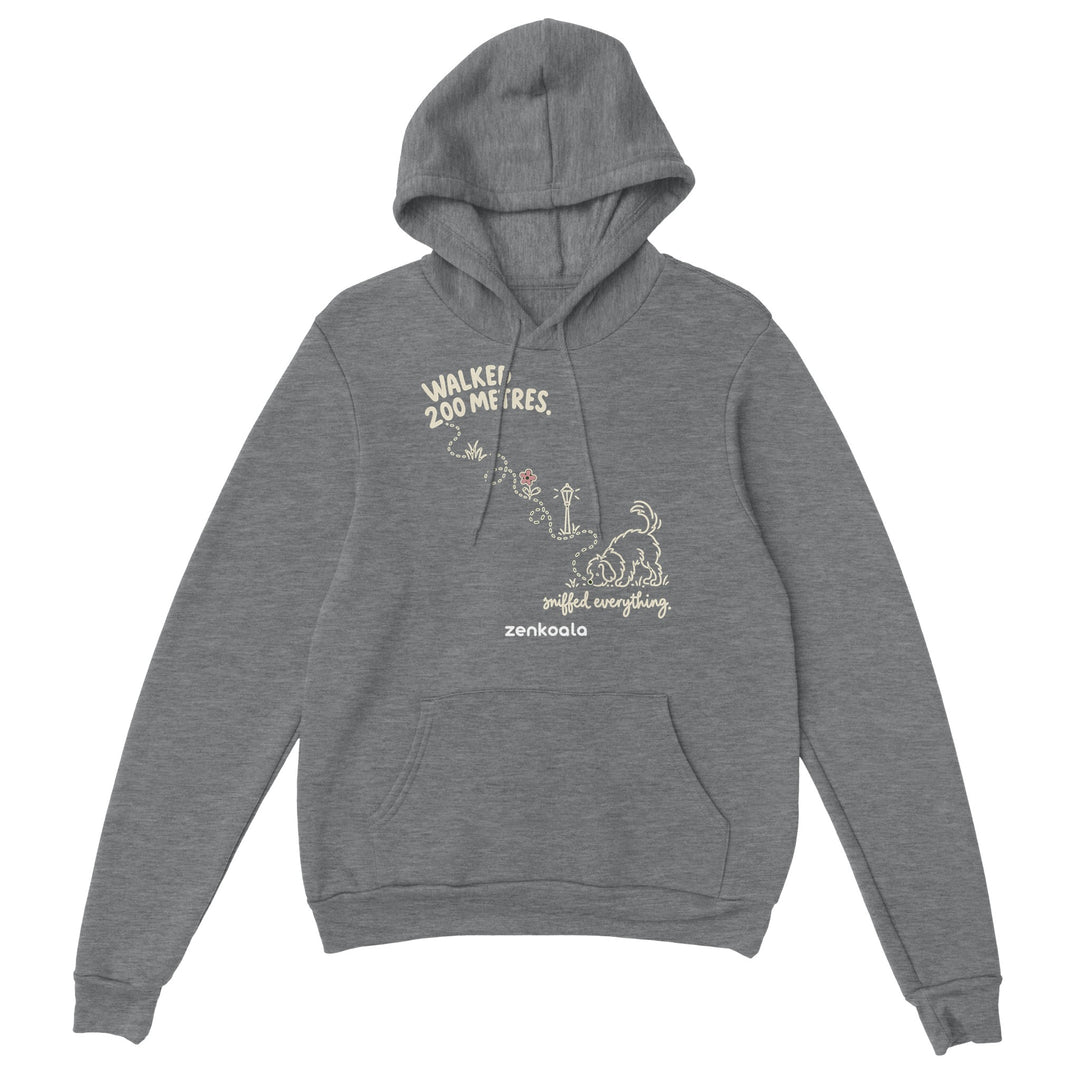 Sniffed Everything feel-good hoodie in sport grey, Zen Koala Australia