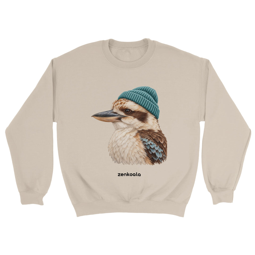 Kookaburra Beanie feel-good sweatshirt in sand, Zen Koala Australia