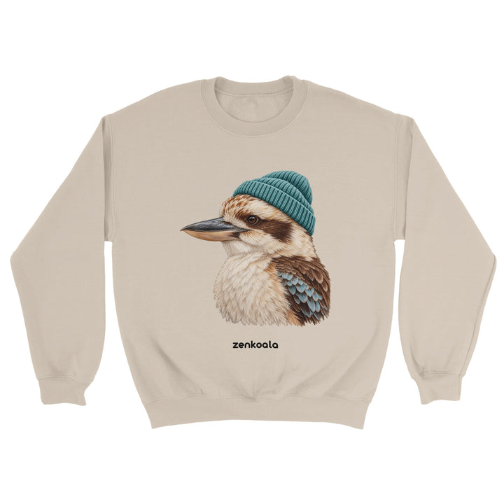 Kookaburra Beanie feel-good sweatshirt in sand, Zen Koala Australia