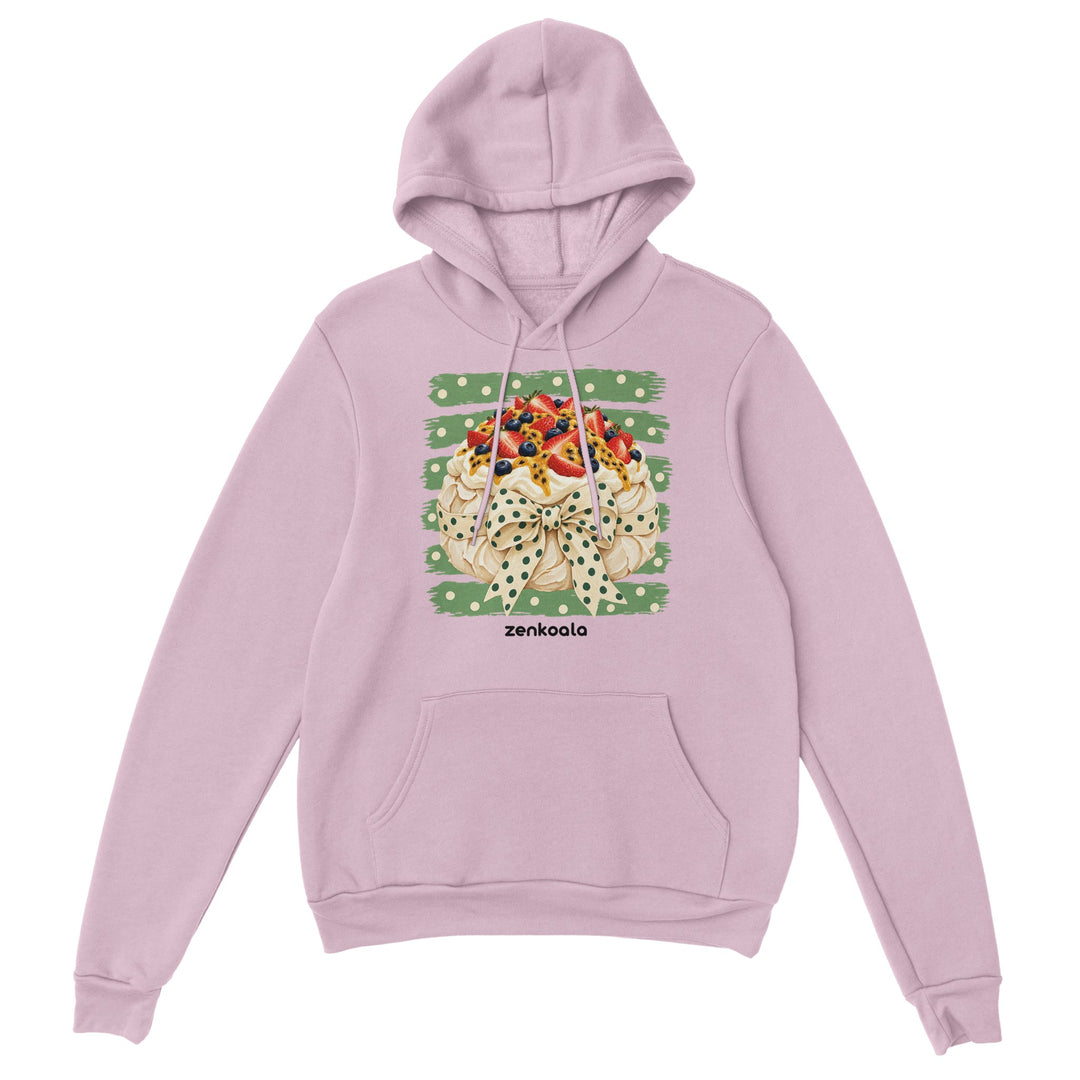 Pavlova feel-good hoodie in light pink, Zen Koala Australia