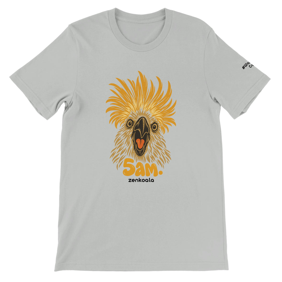 5am feel-good tee in silver, Zen Koala Australia