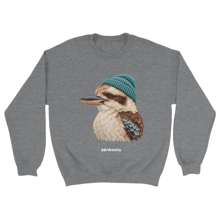 Kookaburra Beanie feel-good sweatshirt in sport grey, Zen Koala Australia