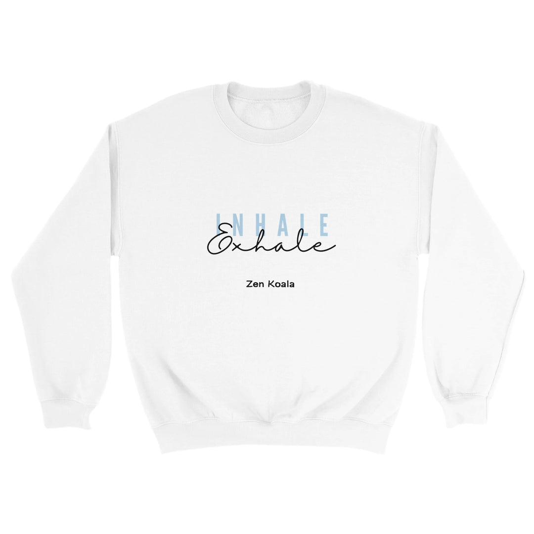 Exhale feel-good sweatshirt — let it out, Zen Koala Australia