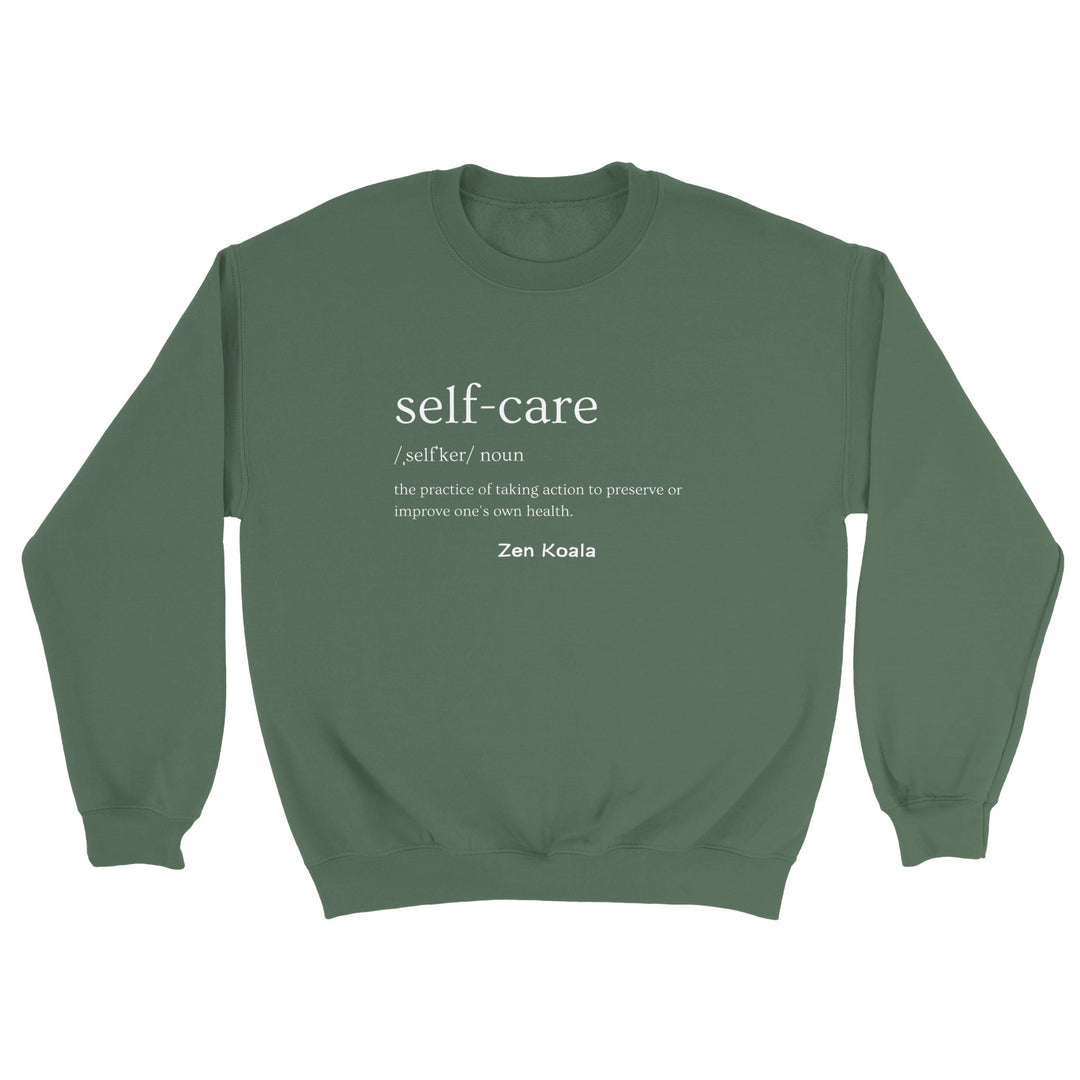 Self Care feel-good sweatshirt — Zen Koala Australia