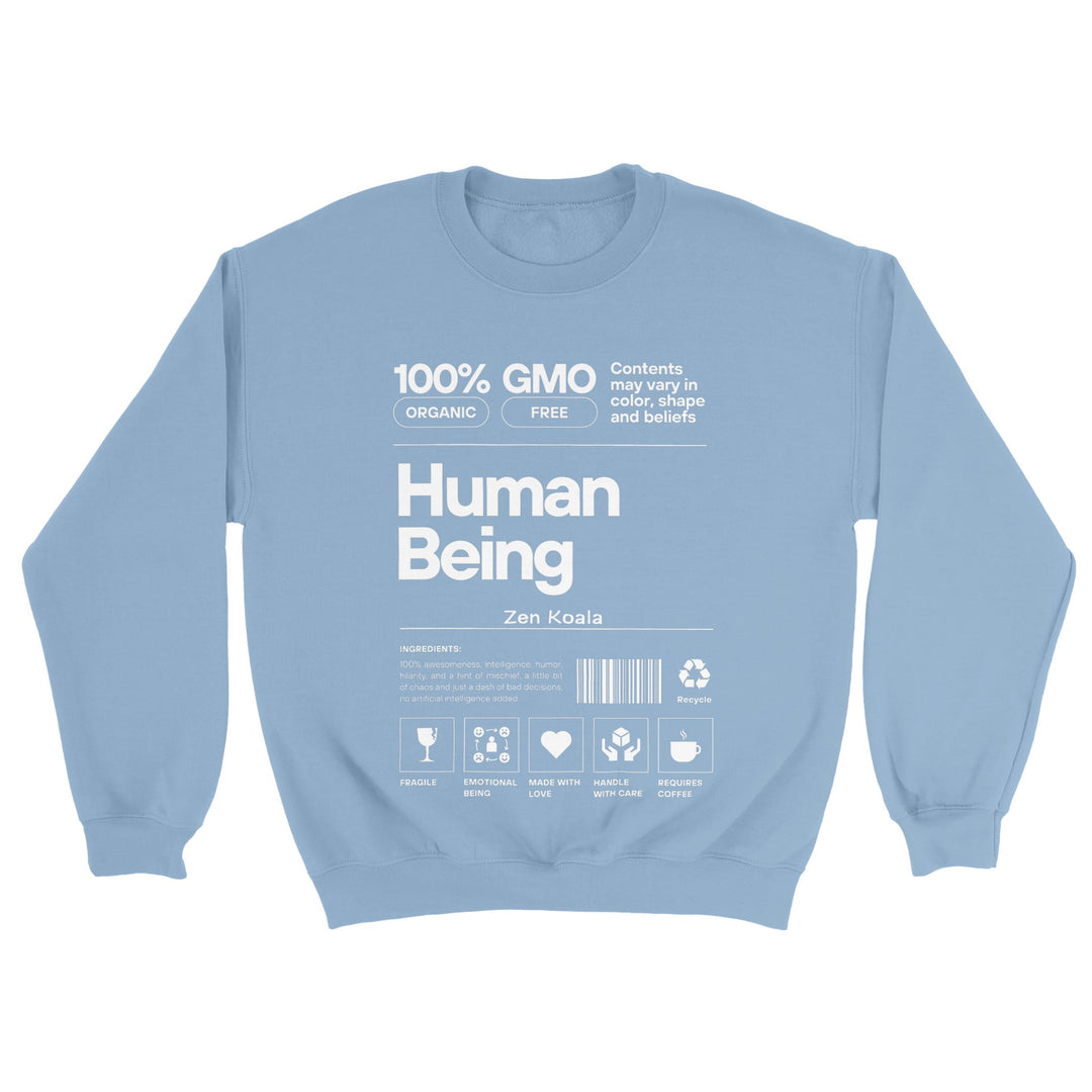 Human Being feel-good sweatshirt — Zen Koala Australia