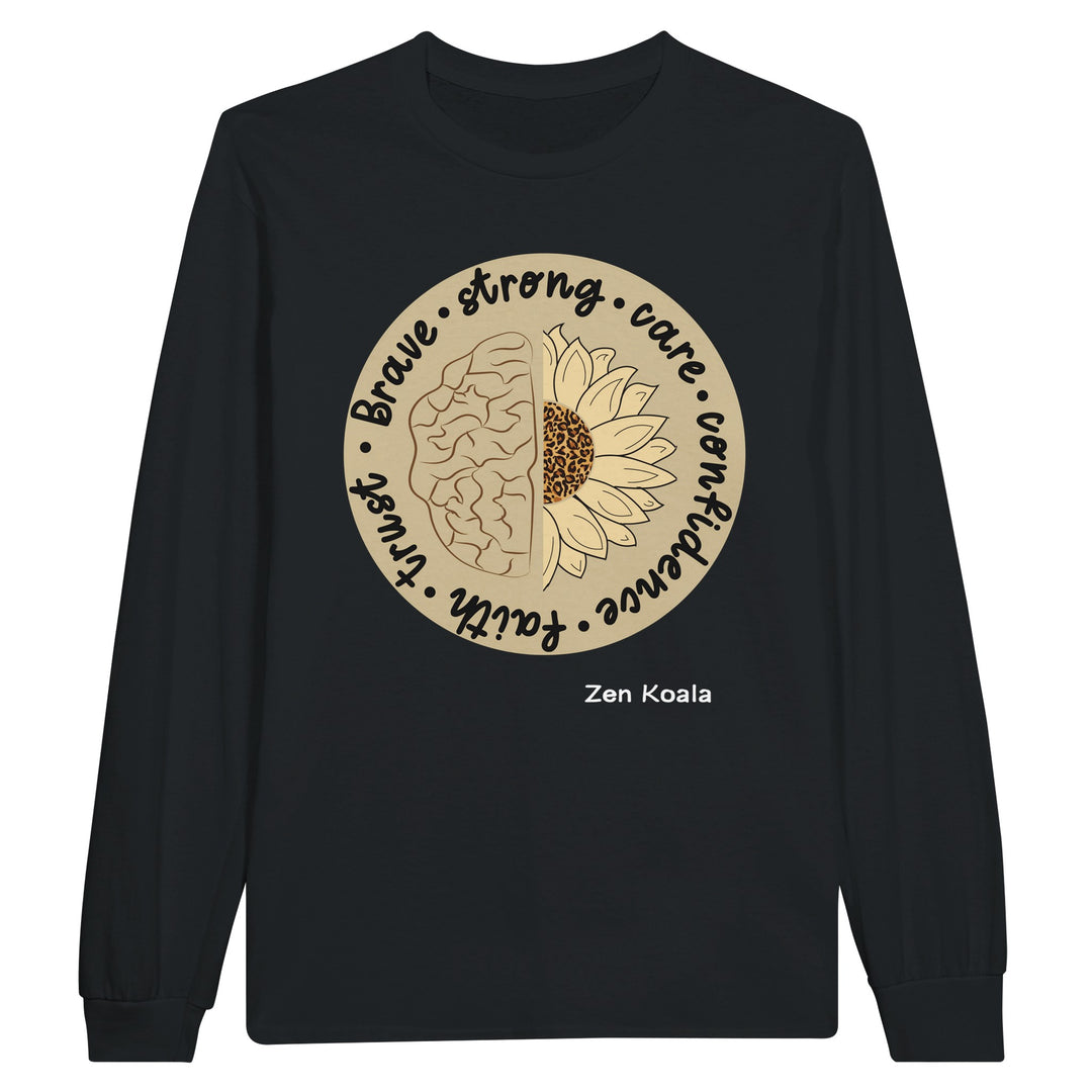 Be Brave feel-good long sleeve tee — Zen Koala Australia