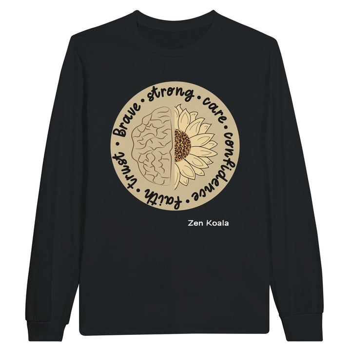 Be Brave feel-good long sleeve tee — Zen Koala Australia