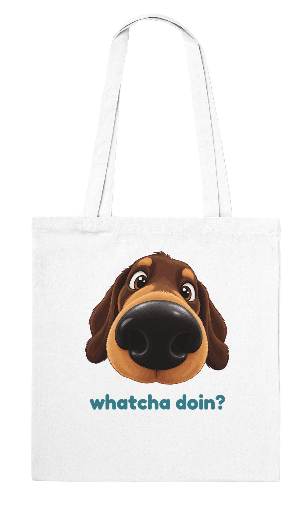 Back of the Whatcha Doin? tote bag: zenkoala.com.au, Zen Koala Australia