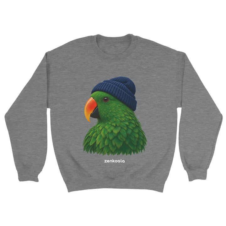 Parrot Beanie feel-good sweatshirt in sport grey, Zen Koala Australia