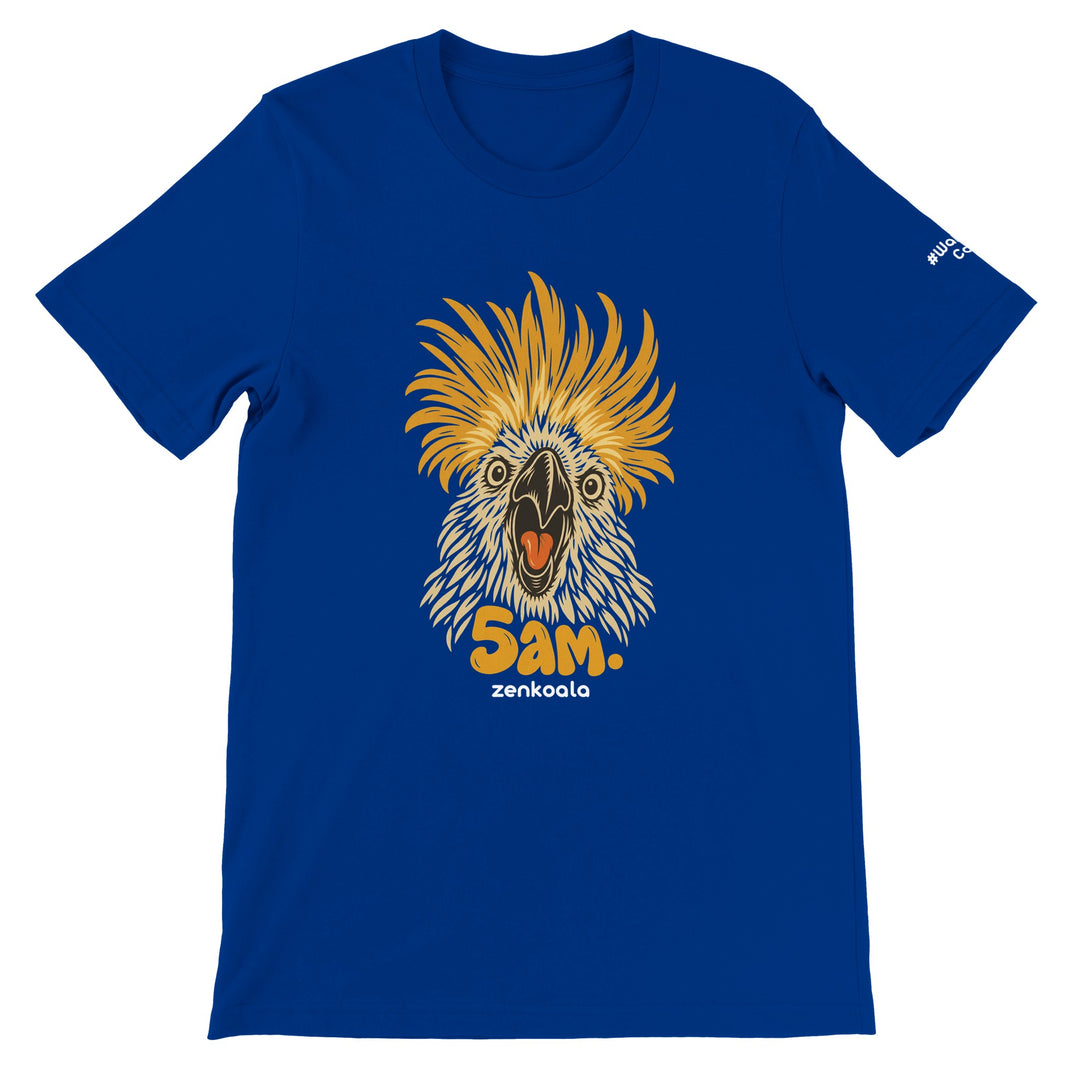 5am feel-good tee in true royal, Zen Koala Australia