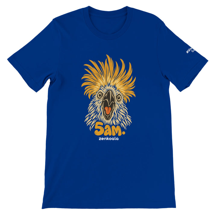 5am feel-good tee in true royal, Zen Koala Australia