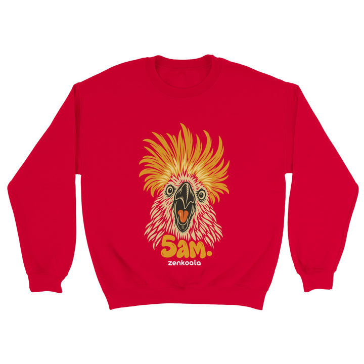 5am feel-good sweatshirt in red, Zen Koala Australia