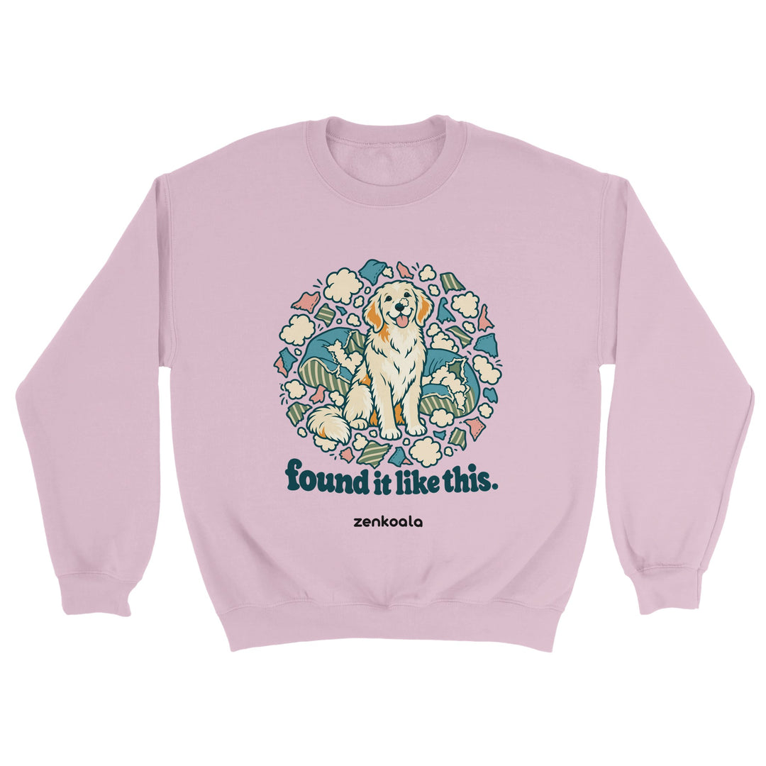 Found It Like This feel-good sweatshirt in light pink, Zen Koala Australia